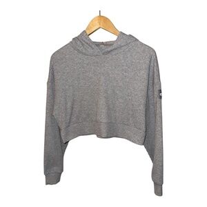 ALO Gray Muse Cropped Hoodie S